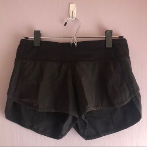lululemon speed up short 2.5’’ black size four